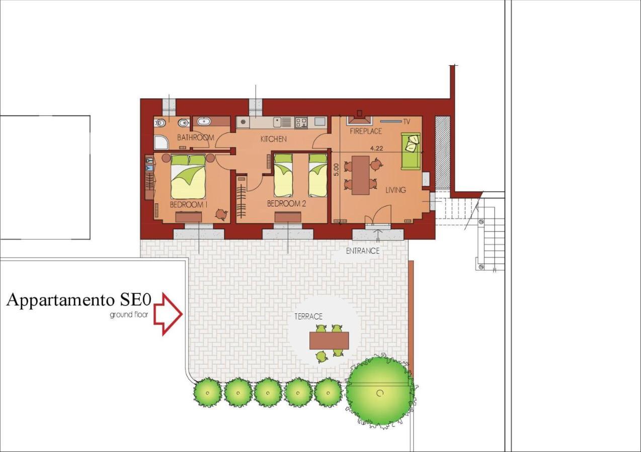 Palazzo Barbo Apartman Pumenengo Szoba fotó